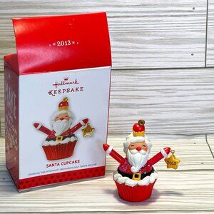 Hallmark Keepsake Santa Cupcake 2013 Christmas Ornament